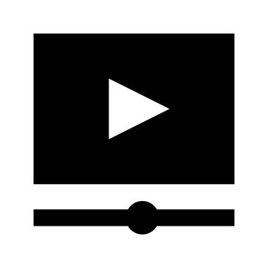 Oyuncu Ortam simgesi, vektör illüstrasyonu   