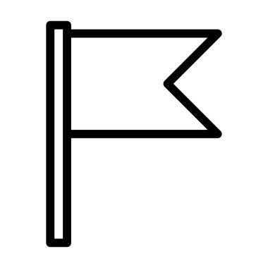 bayrak simgesi, vektör illüstrasyonu