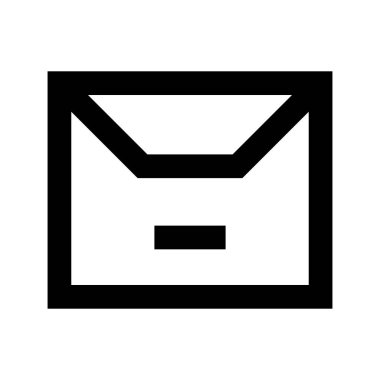 posta zarfı simgesi, vektör illüstrasyonu 