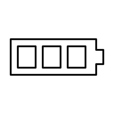 pil simgesi, vektör illüstrasyonu