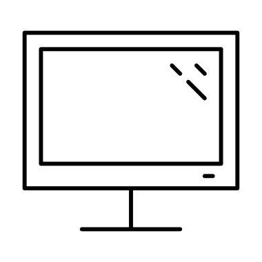 Beyaz arkaplan, vektör illüstrasyonunda simgeyi göster