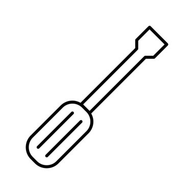 Tornavida Mekanik simgesi, vektör illüstrasyonu