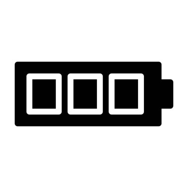 pil simgesi, vektör illüstrasyonu