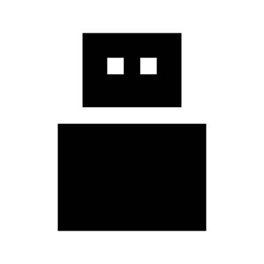 Usb Flash Depolama simgesi, vektör illüstrasyonu