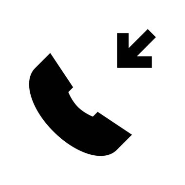 telefon simgesi, vektör illüstrasyonu