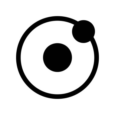  Güneş Sistemi simgesi, vektör illüstrasyonu