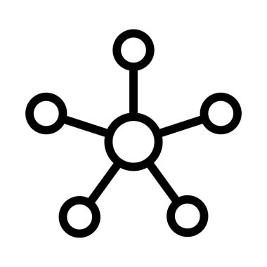  Bağlantı Ağı simgesi, vektör illüstrasyonu