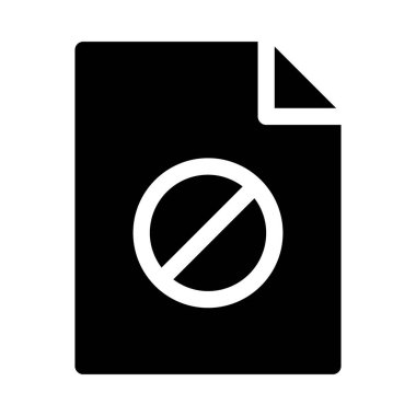 Beyaz arkaplan üzerindeki belge simgesi, vektör illüstrasyonu