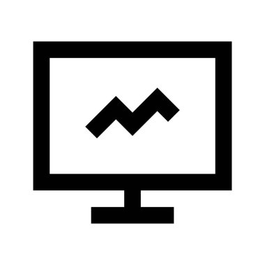 Beyaz arkaplan, vektör illüstrasyonunda simgeyi göster