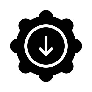 Ayarlar Uygulama simgesi, vektör illüstrasyonu