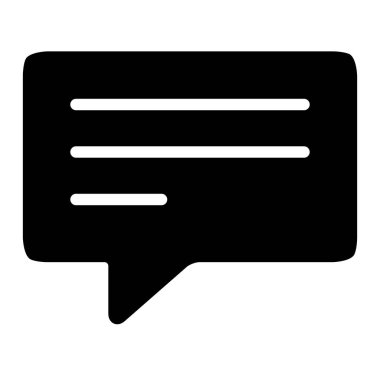 Sohbet servisi simgesi, vektör illüstrasyonu