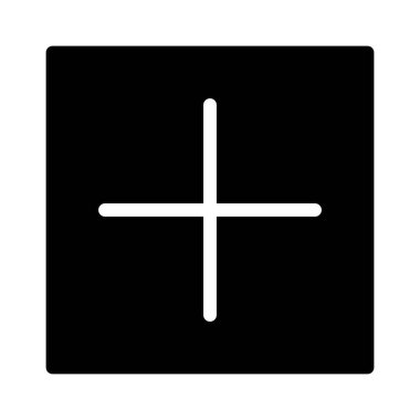 Artı simgesi ekle, vektör illüstrasyonu   