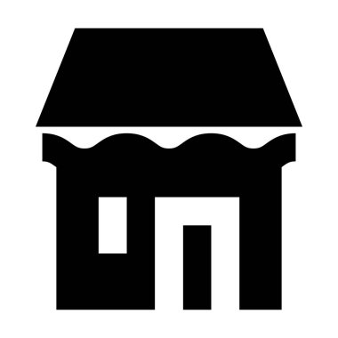 bina simgesi, vektör illüstrasyonu