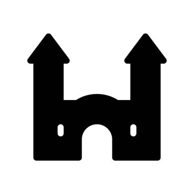 bina simgesi, vektör illüstrasyonu