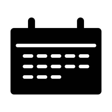 Takvim Tarihi simgesi, vektör illüstrasyonu