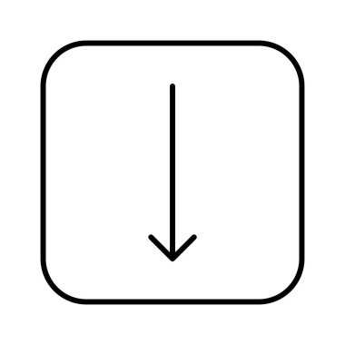 Aşağı Ok simgesi, vektör