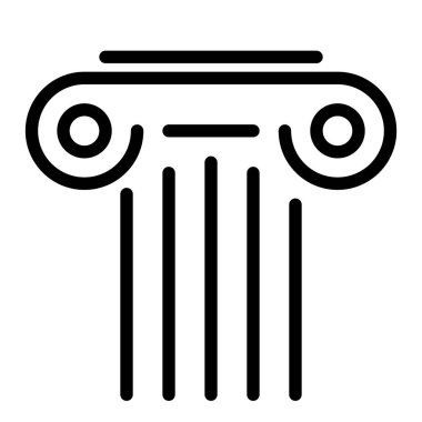 Sütun simgesi, vektör illüstrasyonu