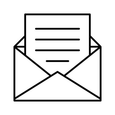 posta simgesi, vektör illüstrasyonu