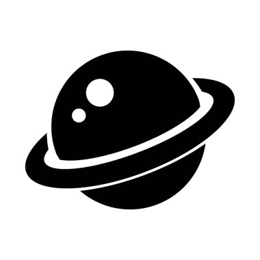 Gezegen simgesi, vektör çizimi   