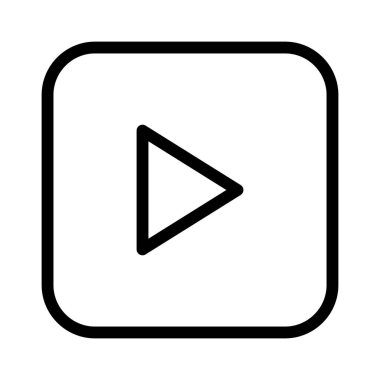 Sağ Küçük Ok Yön Taşı simgesi, vektör illüstrasyonu