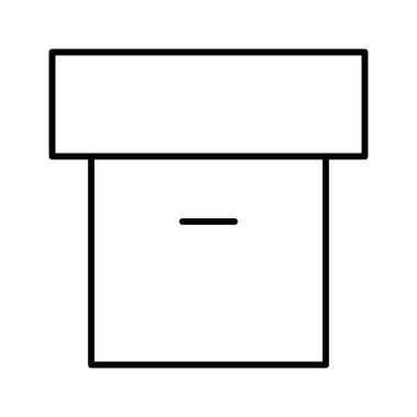 Arşiv simgesi, vektör illüstrasyonu