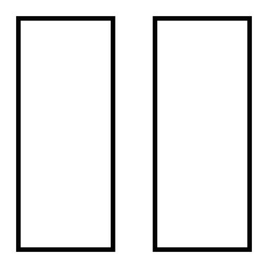 Mediactrl Duraklat simgesi, vektör illüstrasyonu