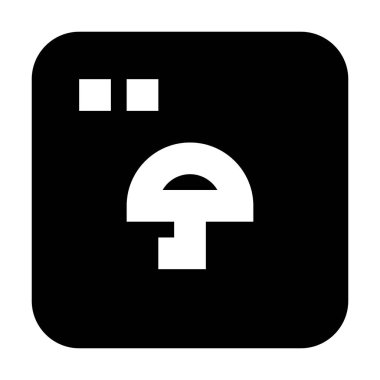 Şemsiye Uygulama simgesi, vektör illüstrasyonu