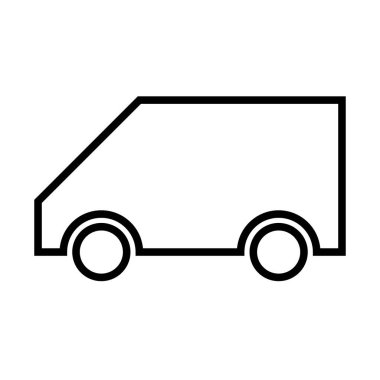 Van, kamyon simgesi, vektör 