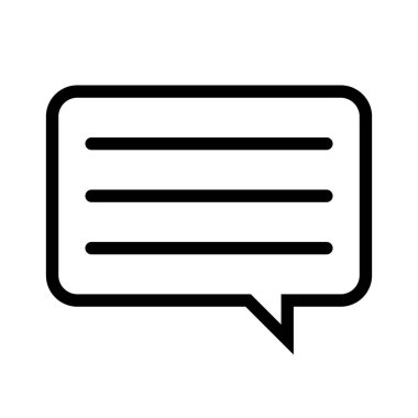 Sohbet Faq Desteği simgesi, vektör illüstrasyonu