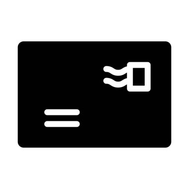 Kartpostal simgesi, vektör illüstrasyonu   