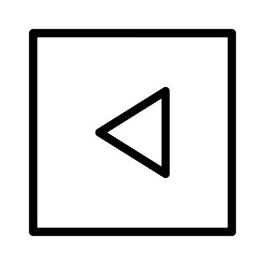 Sol Ok simgesi, vektör