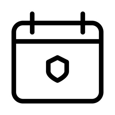 Takvim Tarihi simgesi, vektör illüstrasyonu