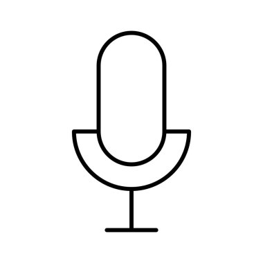 Ses Arayüzü simgesi, vektör illüstrasyonu  