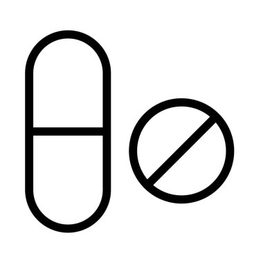 Hap simgesi, vektör illüstrasyonu