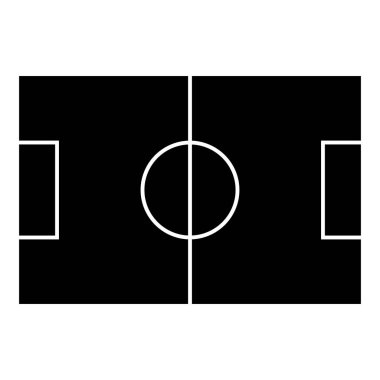 Futbol simgesi, vektör illüstrasyonu