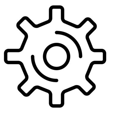 ayar simgesi, vektör illüstrasyonu