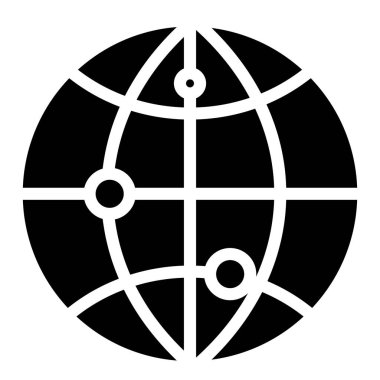 İnternet simgesi, vektör illüstrasyonu