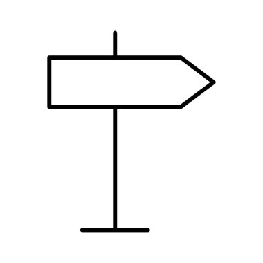 Yönler simgesi, vektör illüstrasyonu