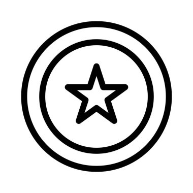 Kaptan Amerika ikonu, vektör illüstrasyonu