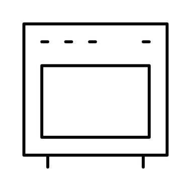  Fırın simgesi, vektör çizimi