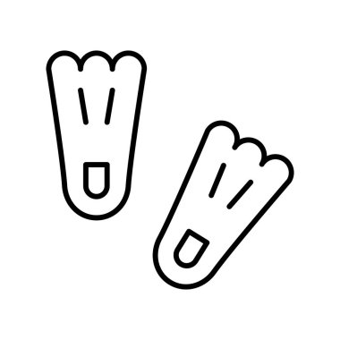 Yüzme Eylemleri simgesi, vektör illüstrasyonu