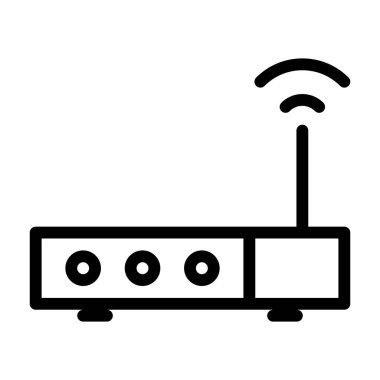 Beyaz arkaplanda yönlendirme simgesi, vektör illüstrasyonu