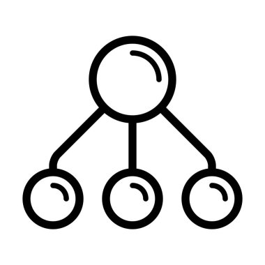  Bağlantı Ağı simgesi, vektör illüstrasyonu