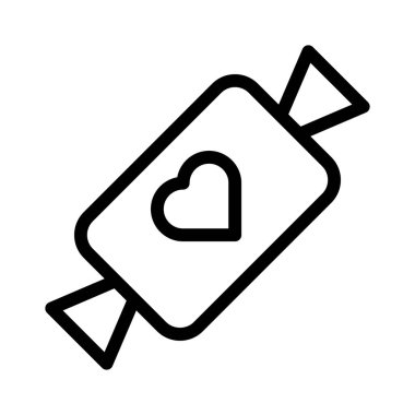 Şeker simgesi, vektör illüstrasyonu