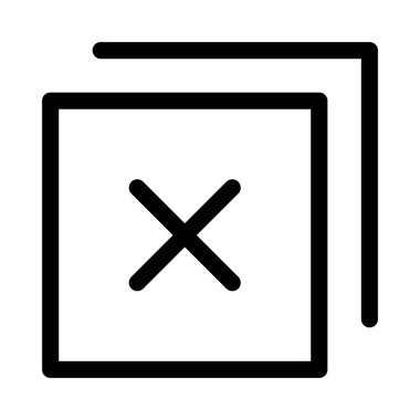 Simge, vektör illüstrasyonunu sil