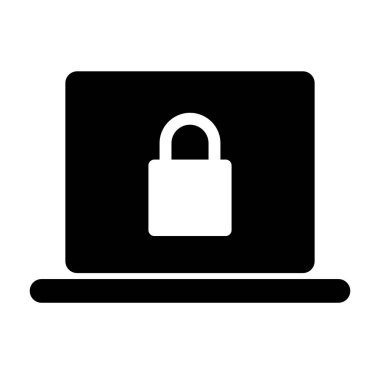 Not Defteri beyaz arkaplanda kilitlenmiş simge, vektör illüstrasyonu