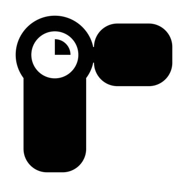 Kamera Elektronik simgesi, vektör illüstrasyonu