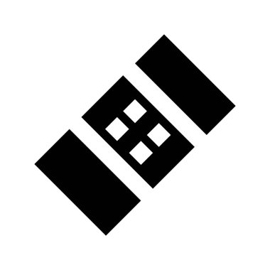 Bandaj tıbbi simgesi, vektör illüstrasyonu