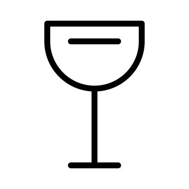 Kokteyl simgesi, vektör illüstrasyonu