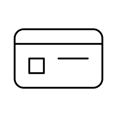 Kredi kartı simgesi, vektör illüstrasyonu